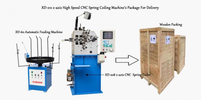 XD-212 2軸線配達のための高速CNCのばねの巻く機械のパッケージ