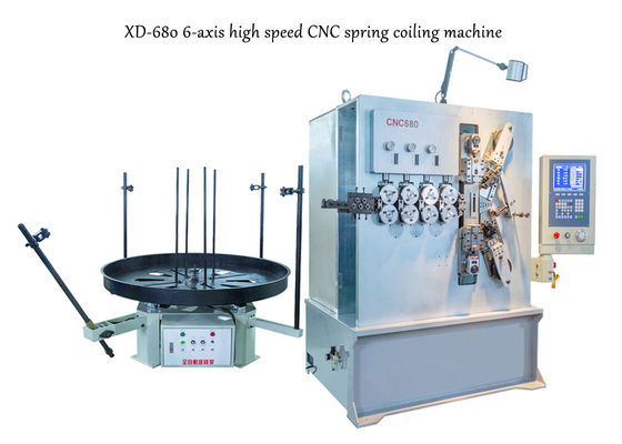 サーボ動きシステムが付いている 3.00 台- 8.00mm 6 台の軸線 CNC のコイルばね機械